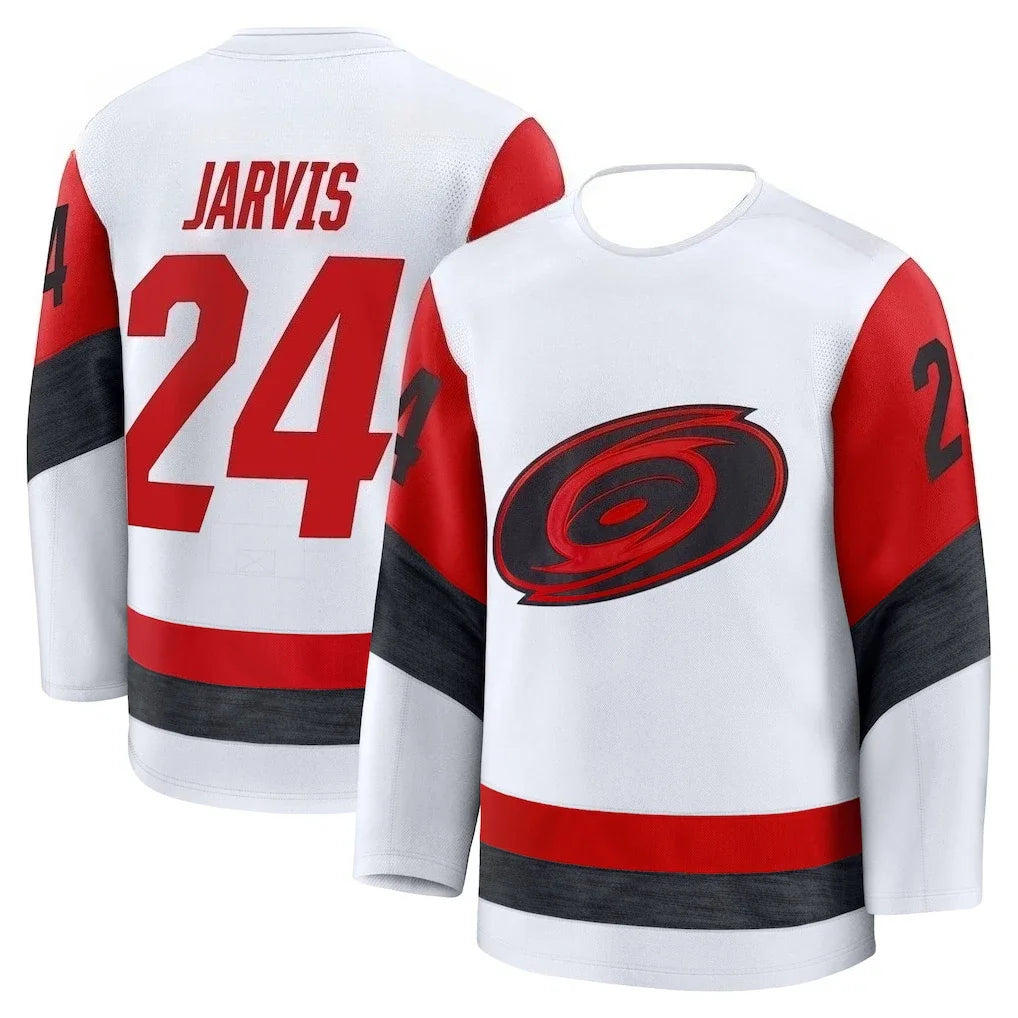 Hockey Jersey - White with Green & Blue Accents "Aho 20" Whale "W" Logo Autumn and Winter Base Layer Shirts