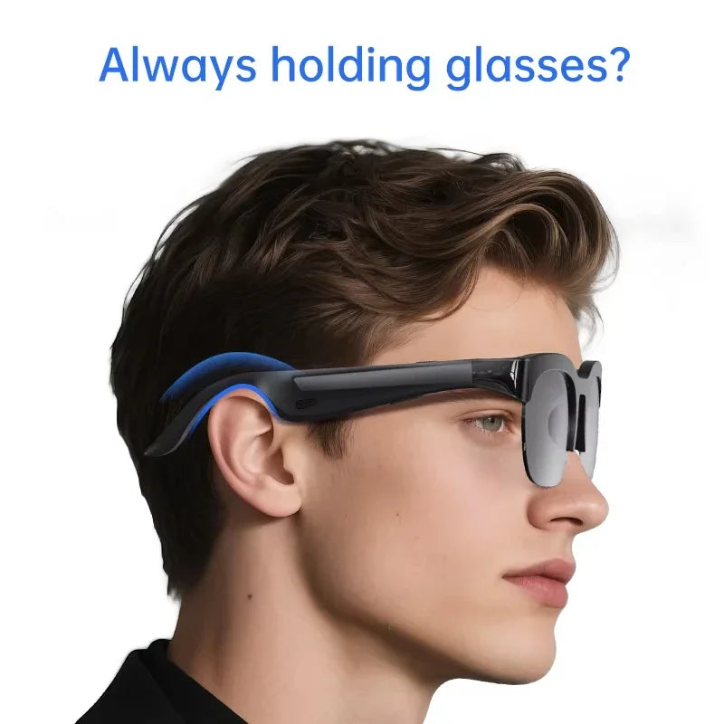 Lenovo HOT BT Audio Bone-Conduction Smart Glasses 150+ Language Real-Time Translation Music Glasses for Men Women Sports Running