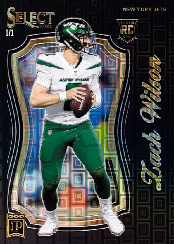 NFL PANINI Select Football Series Ja'marr Chase Justin Fields Mac Jones Homemade Diy Collection Card Toys Gift