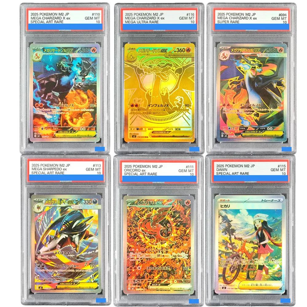 DIY PTCG M2 Inferno X Mega Charizard X ex Oricorio Dawn Authentication GEM MT 10 Collection Card