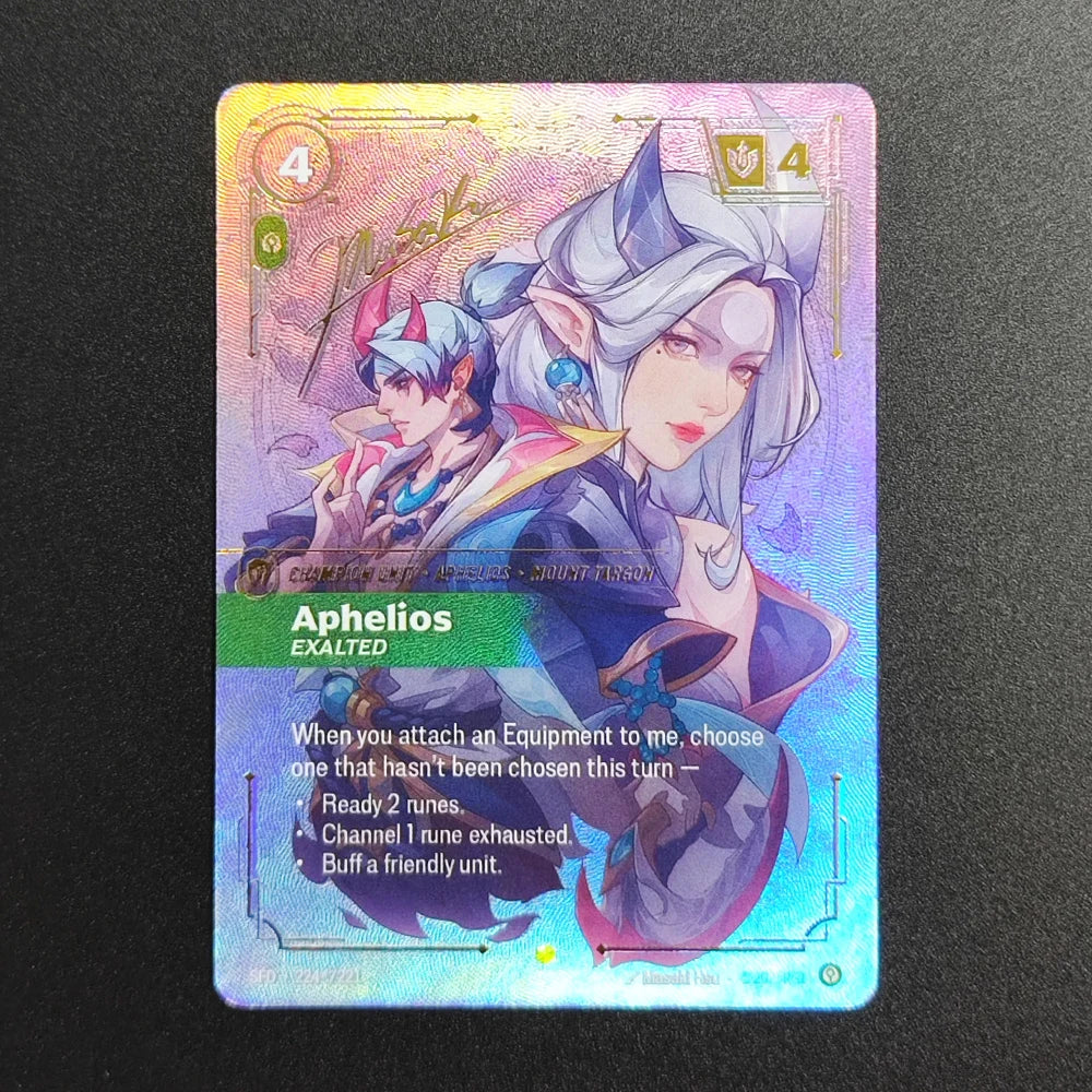 Proxy Riftbound League of Legends Spiritforged SFD Vayne Ahri Irelia Bard Teemo Yone Yasuo (Signature) Collection Game Card