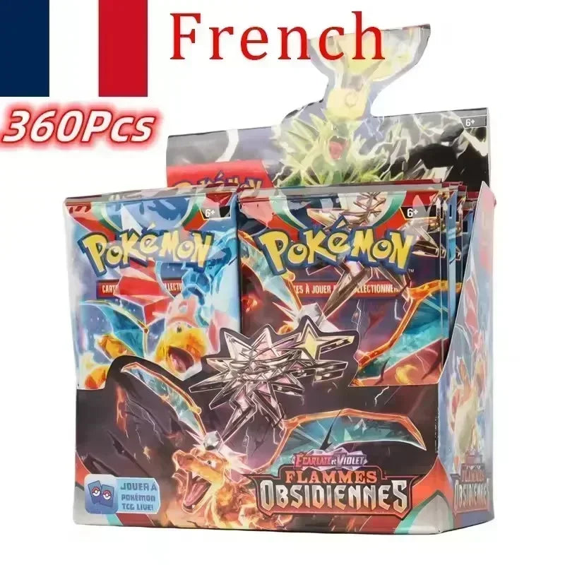 360P Pokémon francés TCG: Ecarlet & Violet AVENTURES ENSEMBLE Radiance Obsidian Flames Booster Box Pokemon Cards Game36 Pack Box