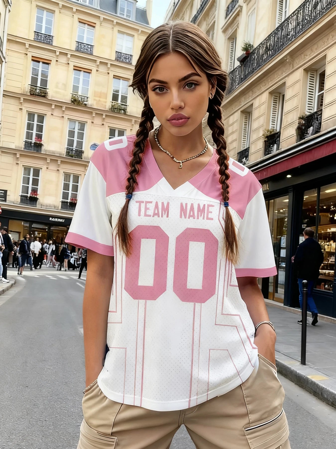 Custom Football Jersey Personalized Team Name Number Game Day American Football Shirt for Men Women Youth Kids
