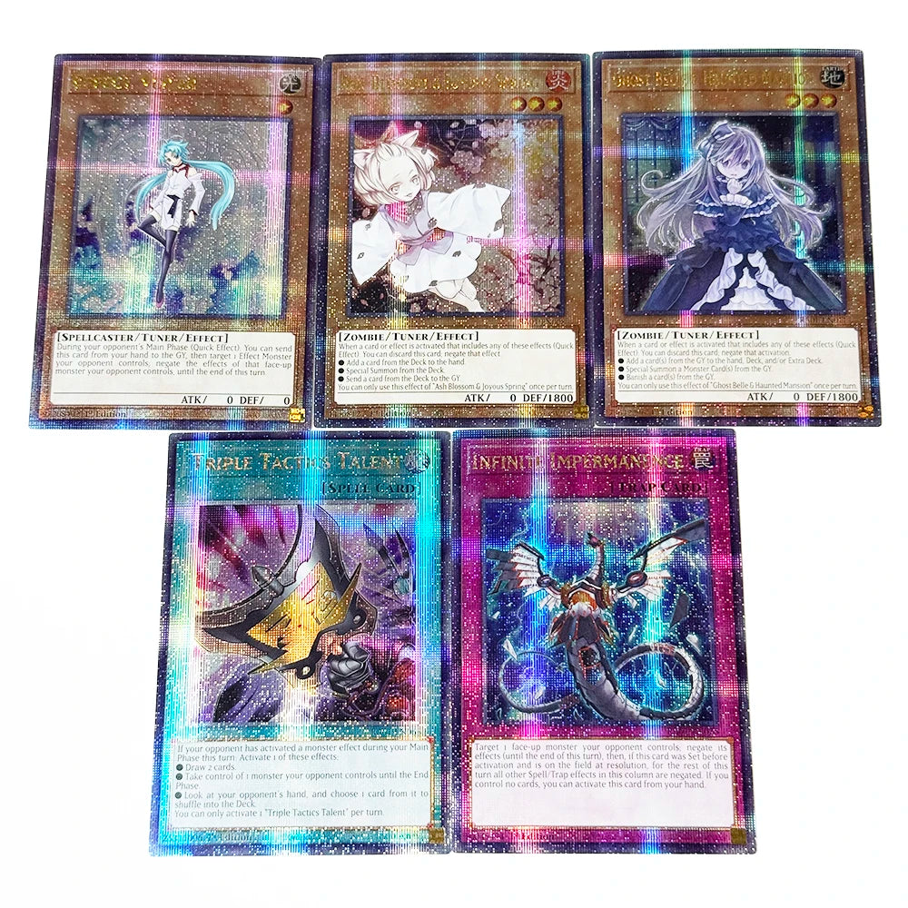 YuGiOh! 25Th Anniversary Rarity Collection Game Card Ash Blossom&Joyous Spring Ghost Belle&Haunted Mansion Triple Tactics Talent