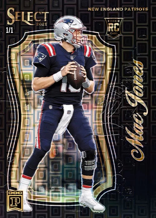 NFL PANINI Select Football Series Ja'marr Chase Justin Fields Mac Jones Homemade Diy Collection Card Toys Gift