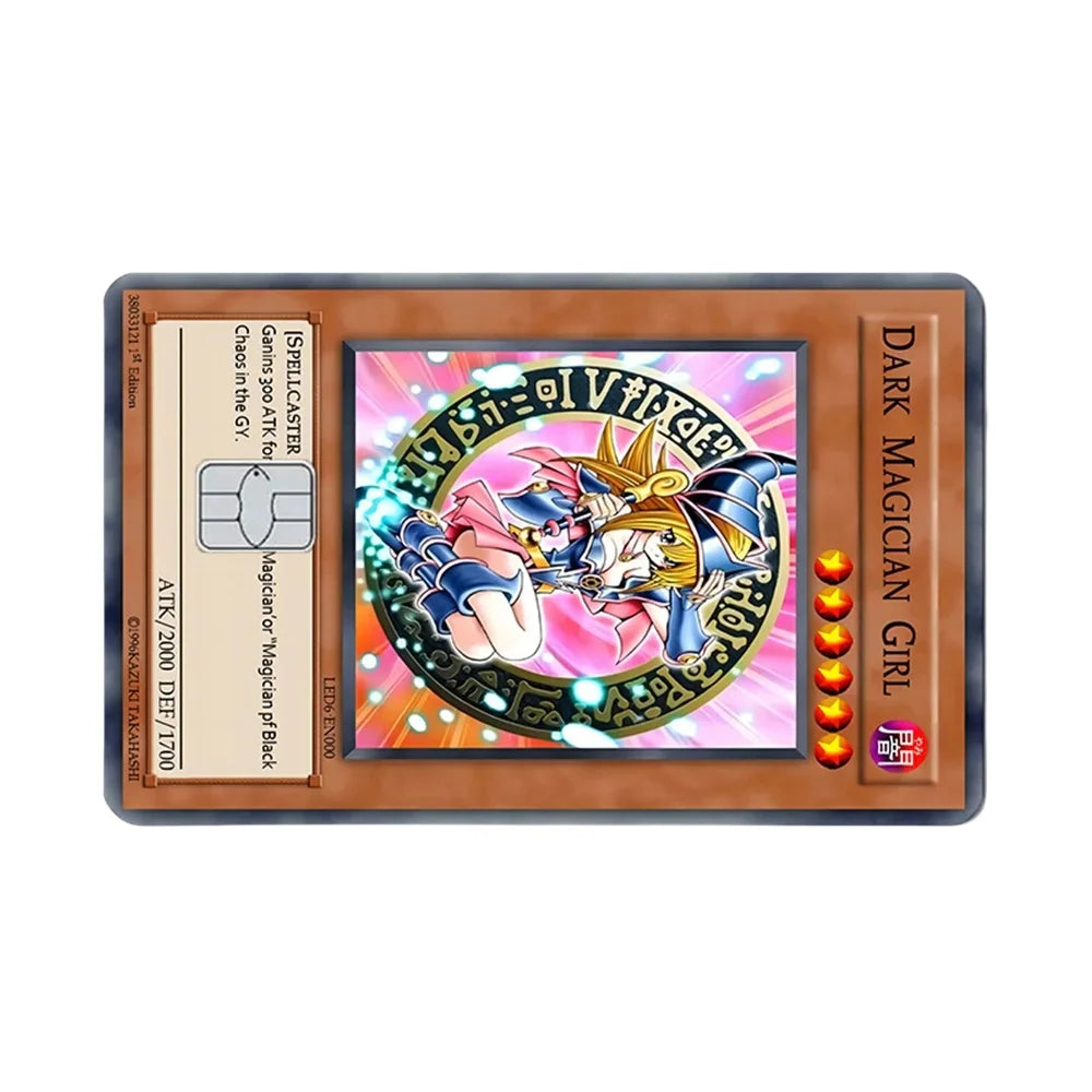 Yu-Gi-Oh! Anime Credit Card Skin Decal No Residue Anti-Scratch Sticker for Credit Debit ATM Card Accessories Toys Gifts