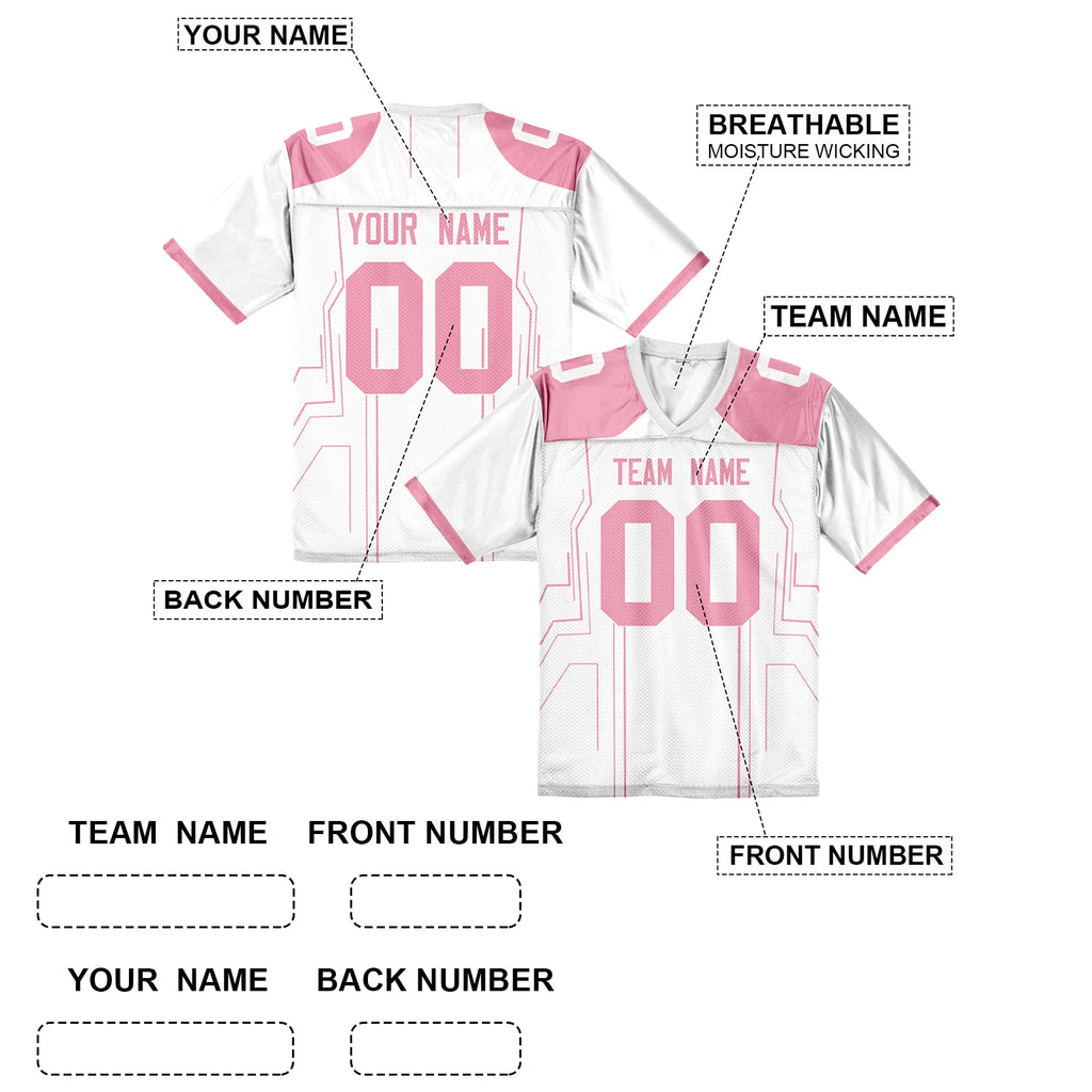 Custom Football Jersey Personalized Team Name Number Game Day American Football Shirt for Men Women Youth Kids