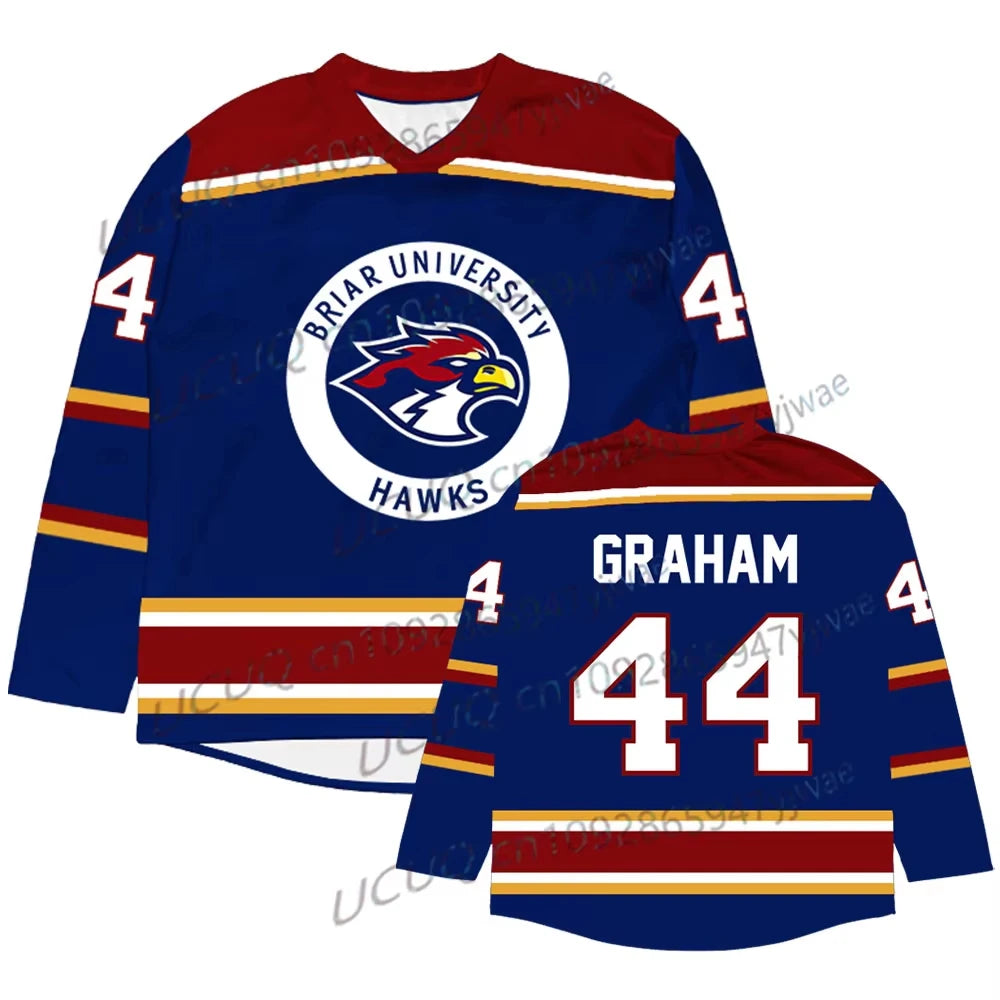 2026 Off Campus TV Series Briar University Hockey Jersey Graham Logan Di Laurentis Tucker Merch Shirt Men Women's T-shirt Fans