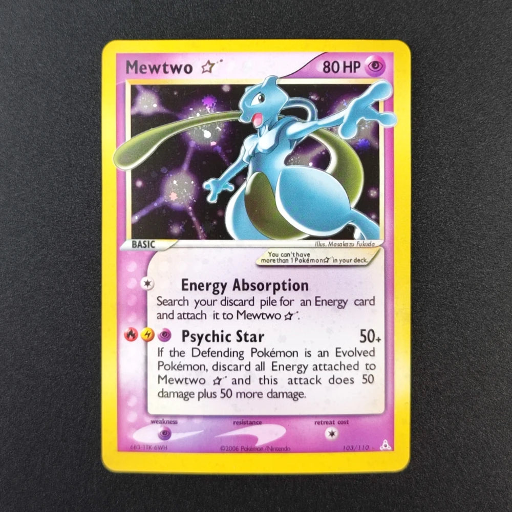 Diy Pokemon Card Gold Star Pikachu 104/110 Mewtwo 103/110 Rayquaza 107/107 Torchic Latias Ex Holon Tcg Collection Game Card