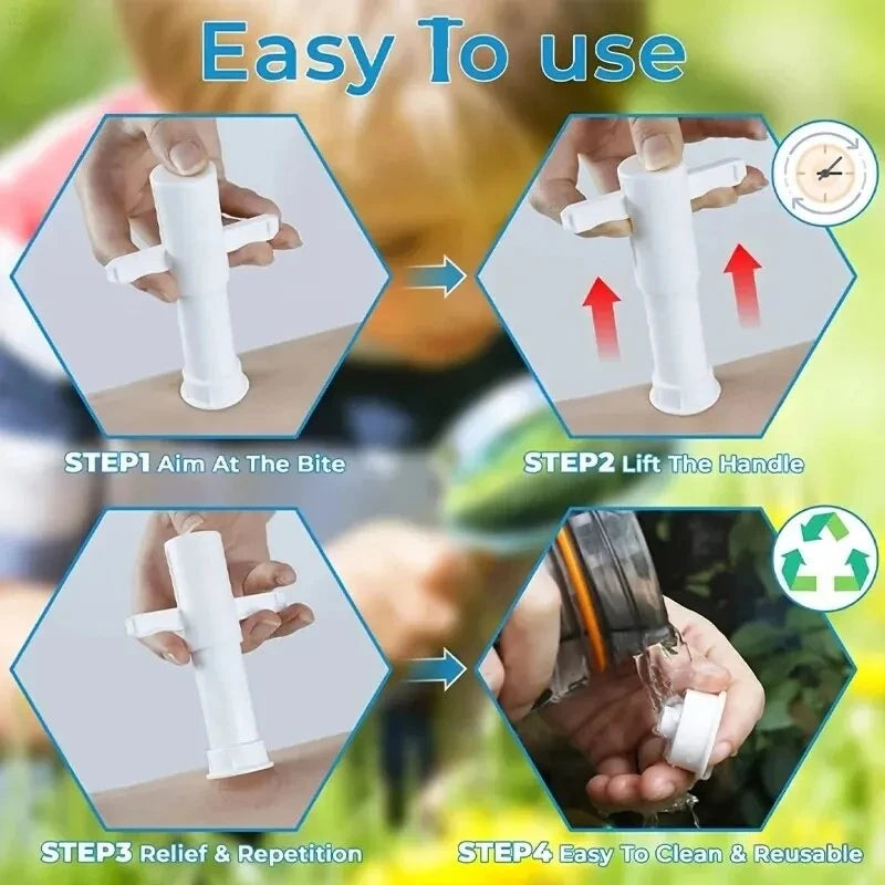 Suction Tool for Insect Bites & Bee/Wasp Stings, Helps Draw Out Irritants, Natural Bite Relief, Chemical-Free