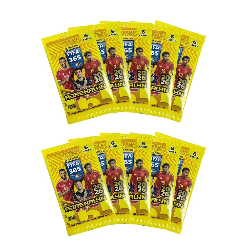 A Random 1pc PANINI Limited Edition FIFA 365 2026 Adrenalyn XL Fat Pack Featuring Official Player Cards, Including Limited Cards