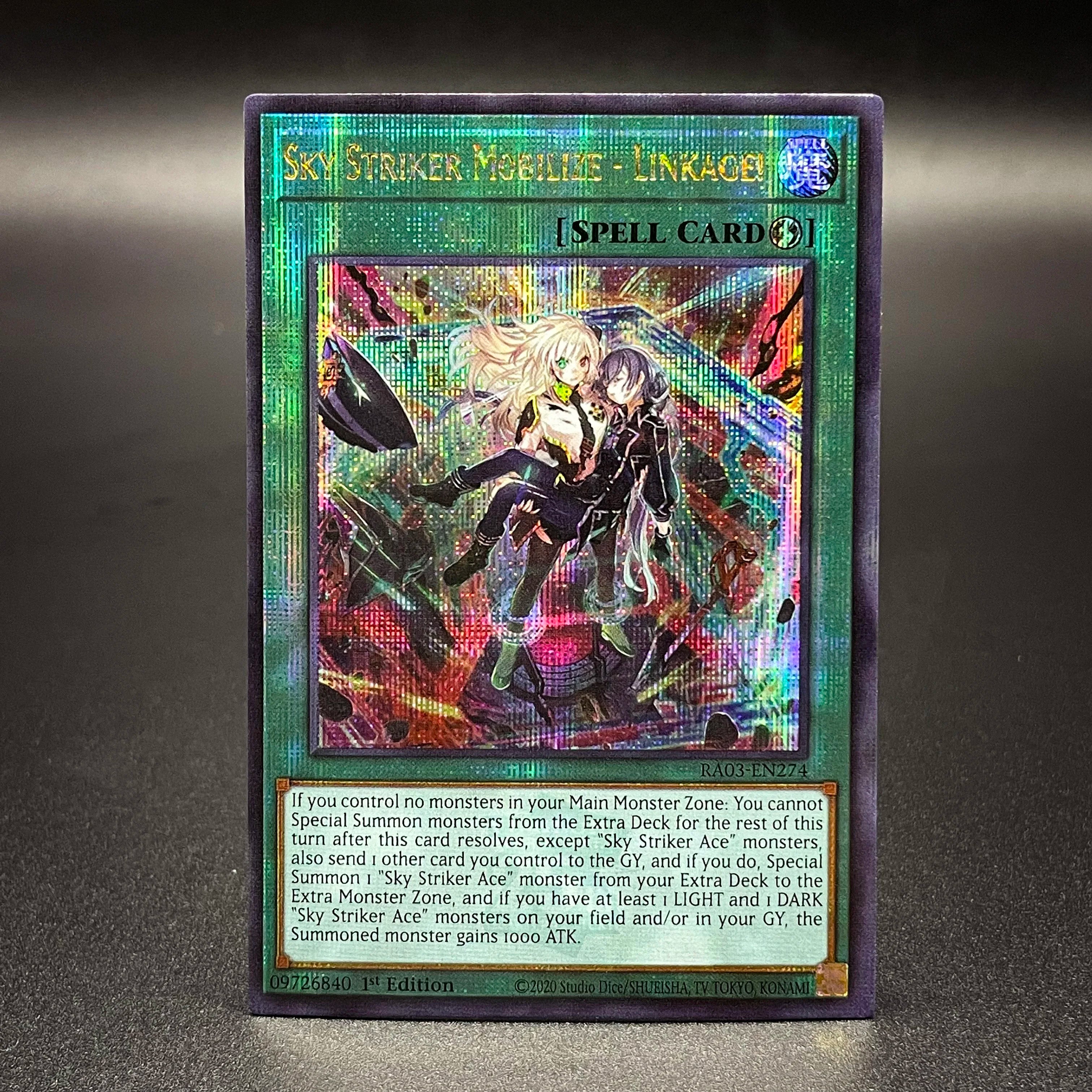 Yu-Gi-Oh! Card Dark Magician Of Chaos Platinum Secret Rare - RA03-EN134 ENVOY OF THE BEGINNING PRIMITE DRAGON TCG QCSCR Card