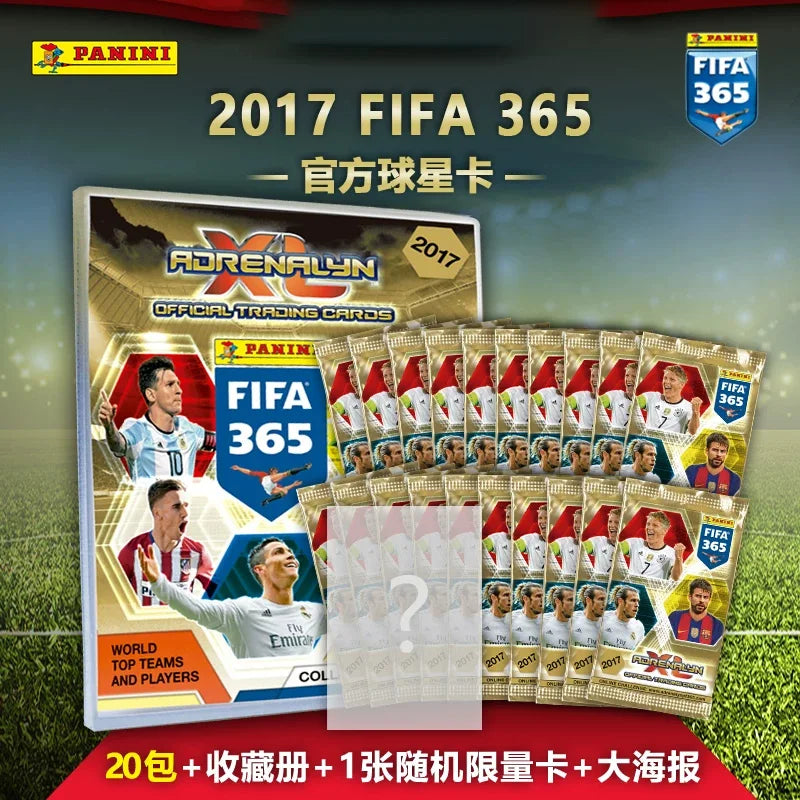 Genuine 2017 Panini FIFA 365 Complete Collection Rare Golden Football Trading Cards Rare Icons Signatures Gift for Soccer Fans