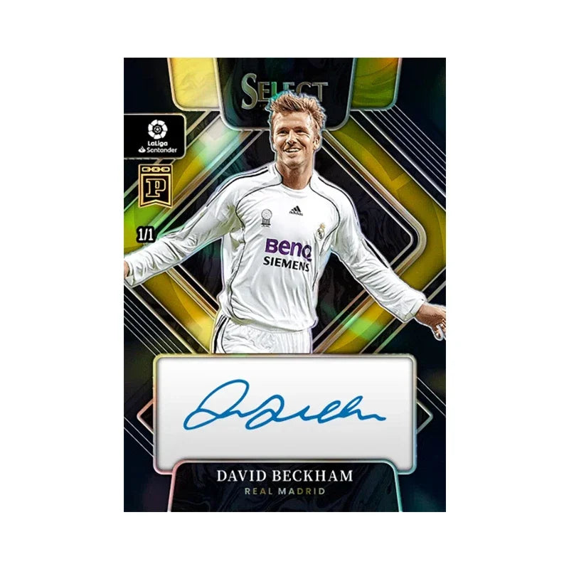 Panini Football Series Diy Homemade Cristiano Ronaldo David Beckham Rivaldo Signature Flash Collection Card Toys Gift