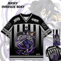 Demon Slayer Obanai Iguro Anime Series Jersey Korean Style Kpop Baseball Hockey Oversize 95 Jersey T-shirt Daily Unisex Tops Tee