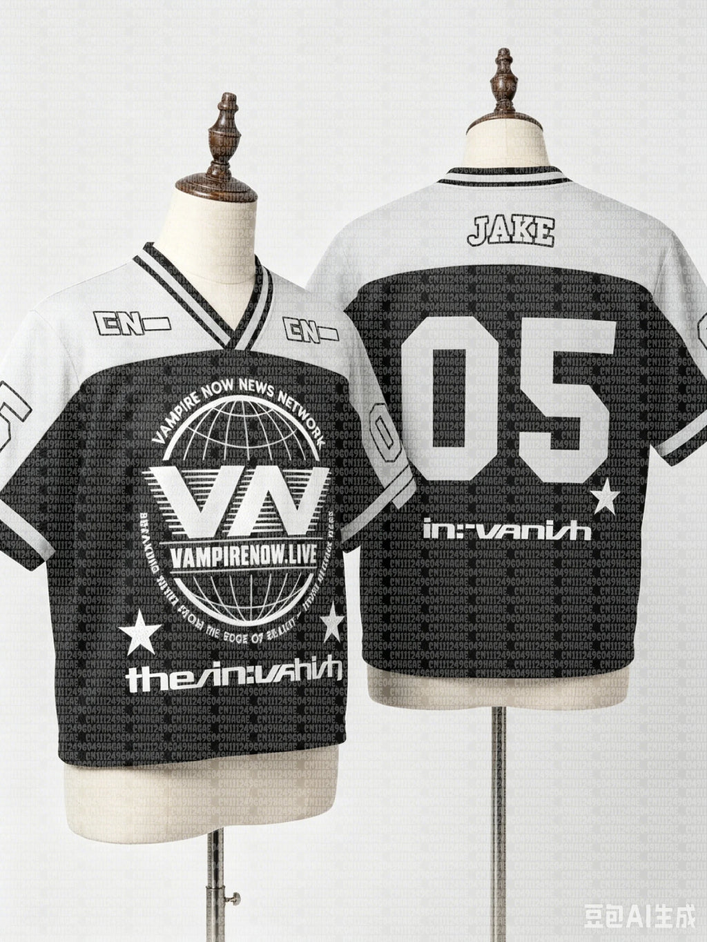 2026 Summer American Football Jersey Black White Y2K Streetwear Tee Personalized Name Number for ENHYPEN Fans Sport Shirt Kids