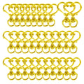 5/10/15/25/40/60Pcs Heart-Shaped Swivel Snap Hooks Metal Spring Snap Keychains Heart Clips Trigger for Lanyard Jewelry Charms