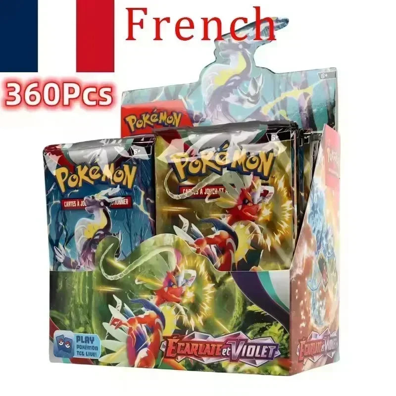 360P Pokémon francés TCG: Ecarlet & Violet AVENTURES ENSEMBLE Radiance Obsidian Flames Booster Box Pokemon Cards Game36 Pack Box