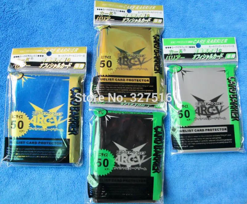50 pcs/pack  Yugioh ARCV Card Sleeves Yu-Gi-Oh! OCG TCG Trading Cards Protector Case Free Shipping