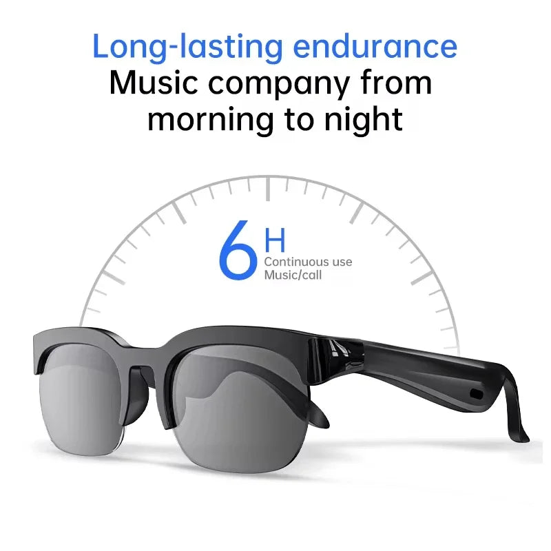 Lenovo HOT BT Audio Bone-Conduction Smart Glasses 150+ Language Real-Time Translation Music Glasses for Men Women Sports Running