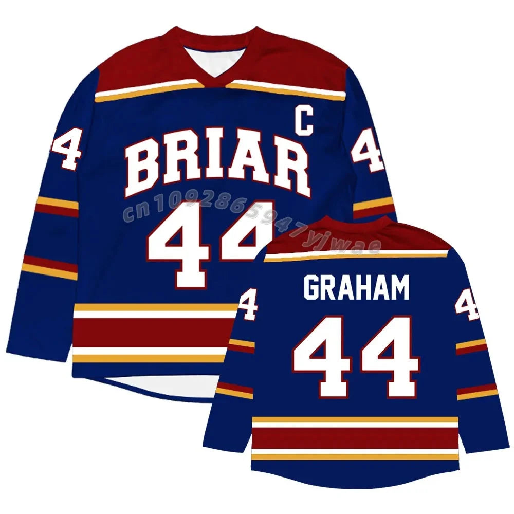 cosplay  Off Campus Briar University Jersey Graham 44 22 DI LAURENTIS 66 Tucker46 T-shirt  ice hockey Men Women cosplay t-shirt