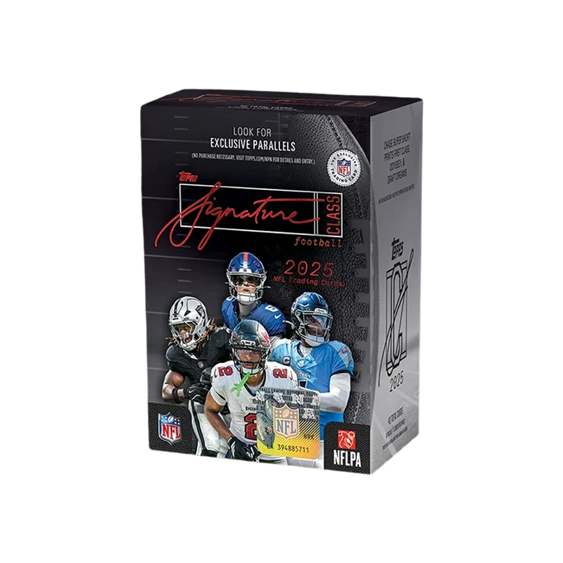 2025 Topps Signature Class NFL Football Card Mystery Box Genuine Trading Cards Game Toy Holiday Birthday Gifts for Man and Woman
