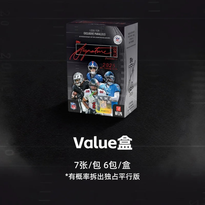 In Stock Genuine Hot Selling 2025 Topps Signature Class NFL Football Value Mega Box Trading Card Collection Surprise Trendy Gift