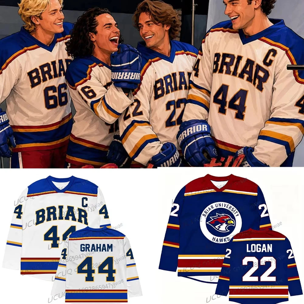 2026 Off Campus TV Series Briar University Hockey Jersey Graham Logan Di Laurentis Tucker Merch Shirt Men Women's T-shirt Fans
