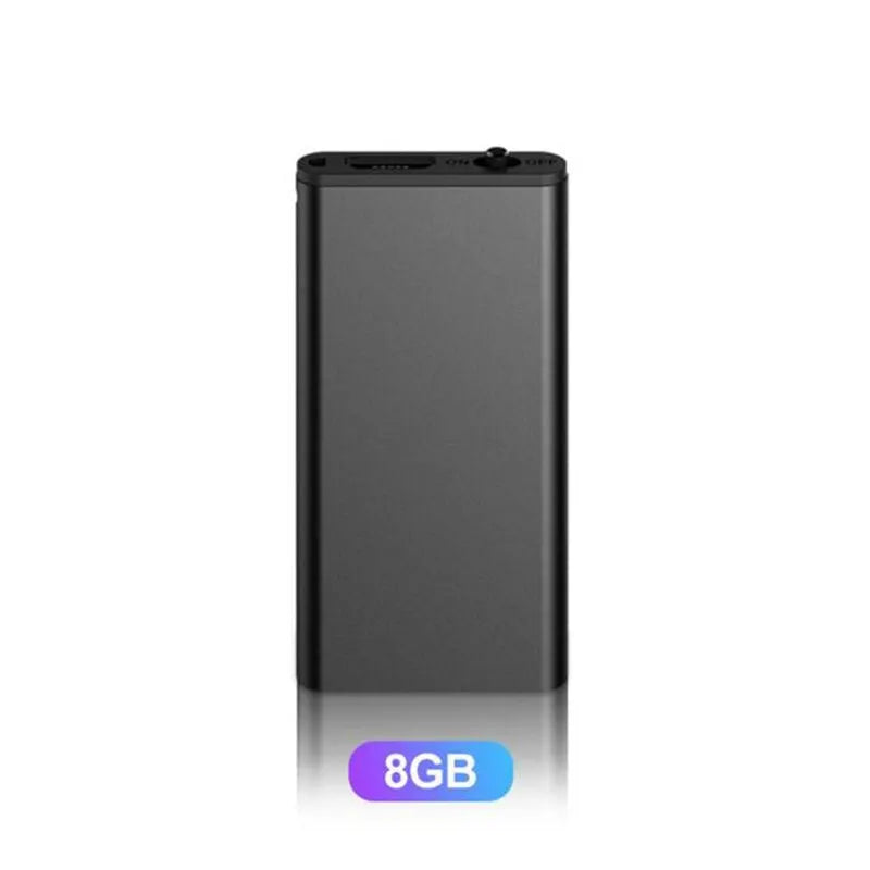 Ultra-Thin Professional Mini Voice Recorder Sound Activated Dictaphone HD Noise Reduce Recording Portable MP3 Player