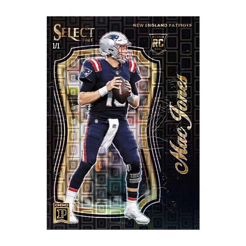 NFL PANINI Select Football Series Ja'marr Chase Justin Fields Mac Jones Homemade Diy Collection Card Toys Gift