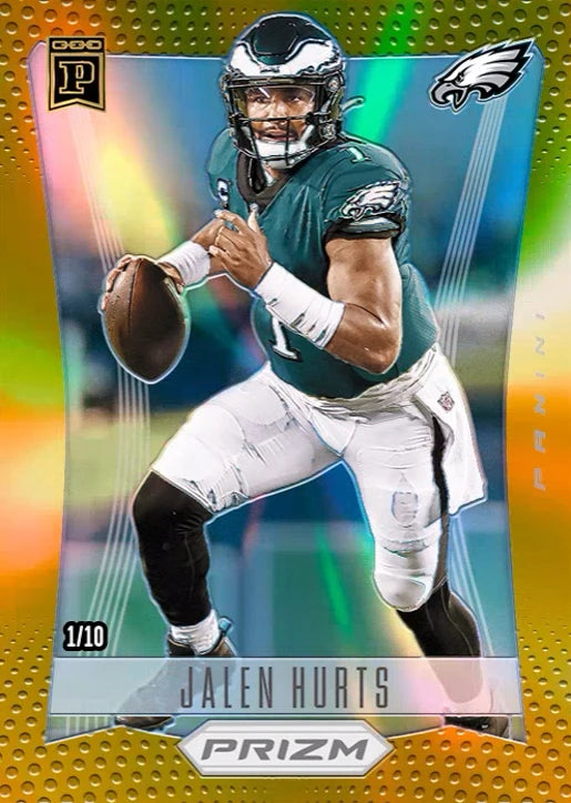 Homemade Diy Panini NFL Rugby Star Patrick Mahomes Jelen Hurts Joe Burrow Josh Allen Justin Herbert Collection Card Toys Gift