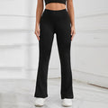 Women High Waist Flared Yoga leggings Black Bootcut Workout Leggings Stretchy breathable Casual Trousers for Gym Yoga Daily Wear