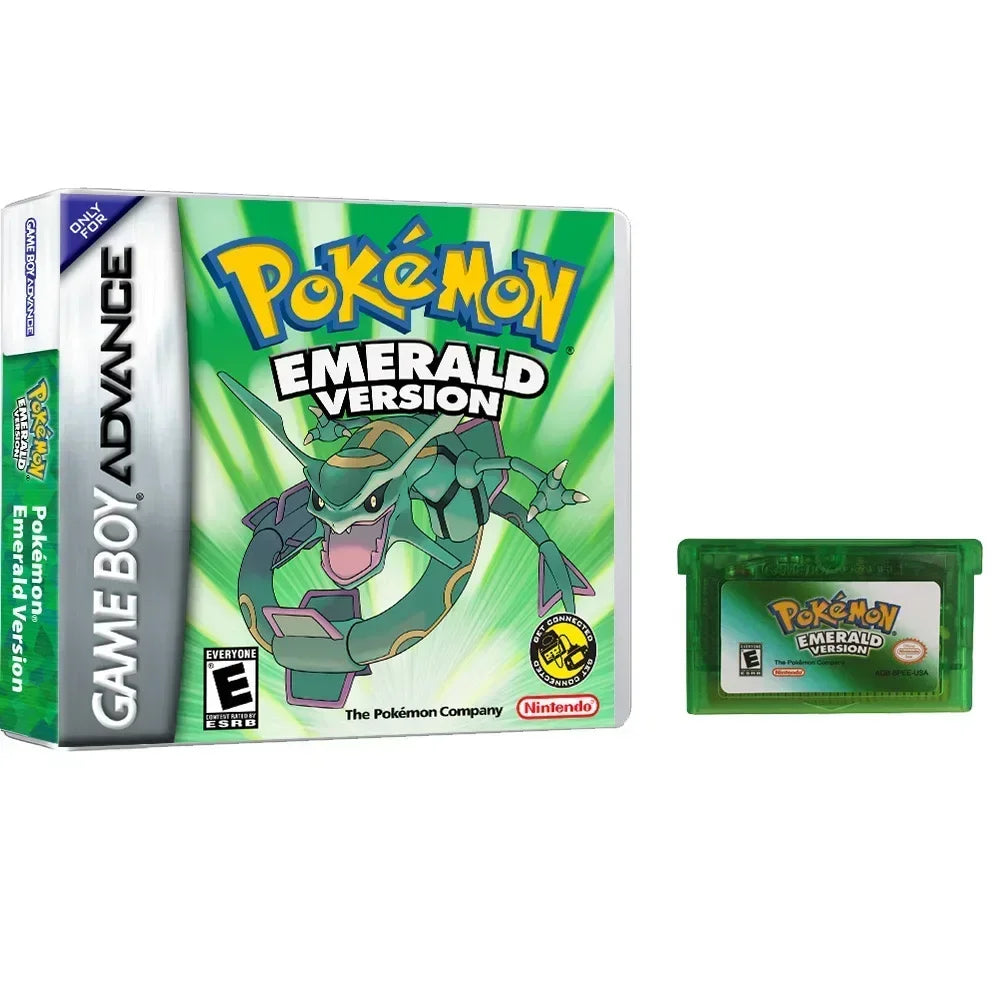 Pokémon-Game Card English Language Emerald Sapphire Series GB NDSL GBC GBA GBM SP Ruby Firered Video Cartridge Console Game Card