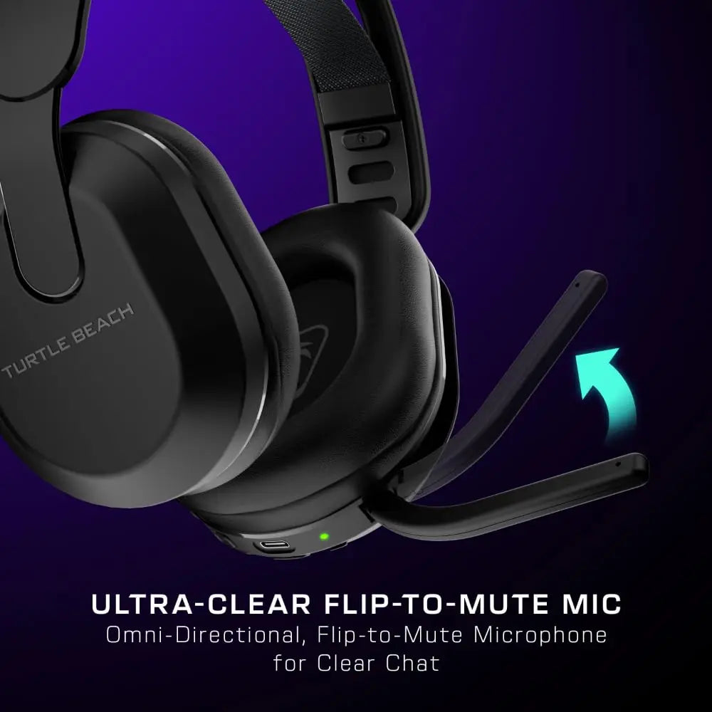 Wireless Gaming Headset for PS5, PS4, PC, Switch & Mobile – 40Hr Battery, Bluetooth, Flip-to-Mute Mic, Memory Foam