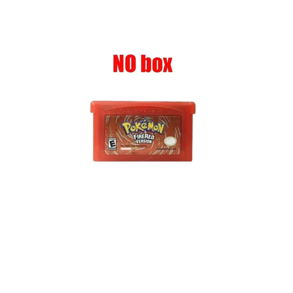 2025 New Pok é mon Series Jade Red Leafgreen Ruby Sapphire 5th Edition GBA Game Box, 32-bit Video Game Cartridge, No Manual