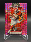 Christian Okoye 2023 Panini Mosaic Pink Prizm #115 Kansas City Chiefs