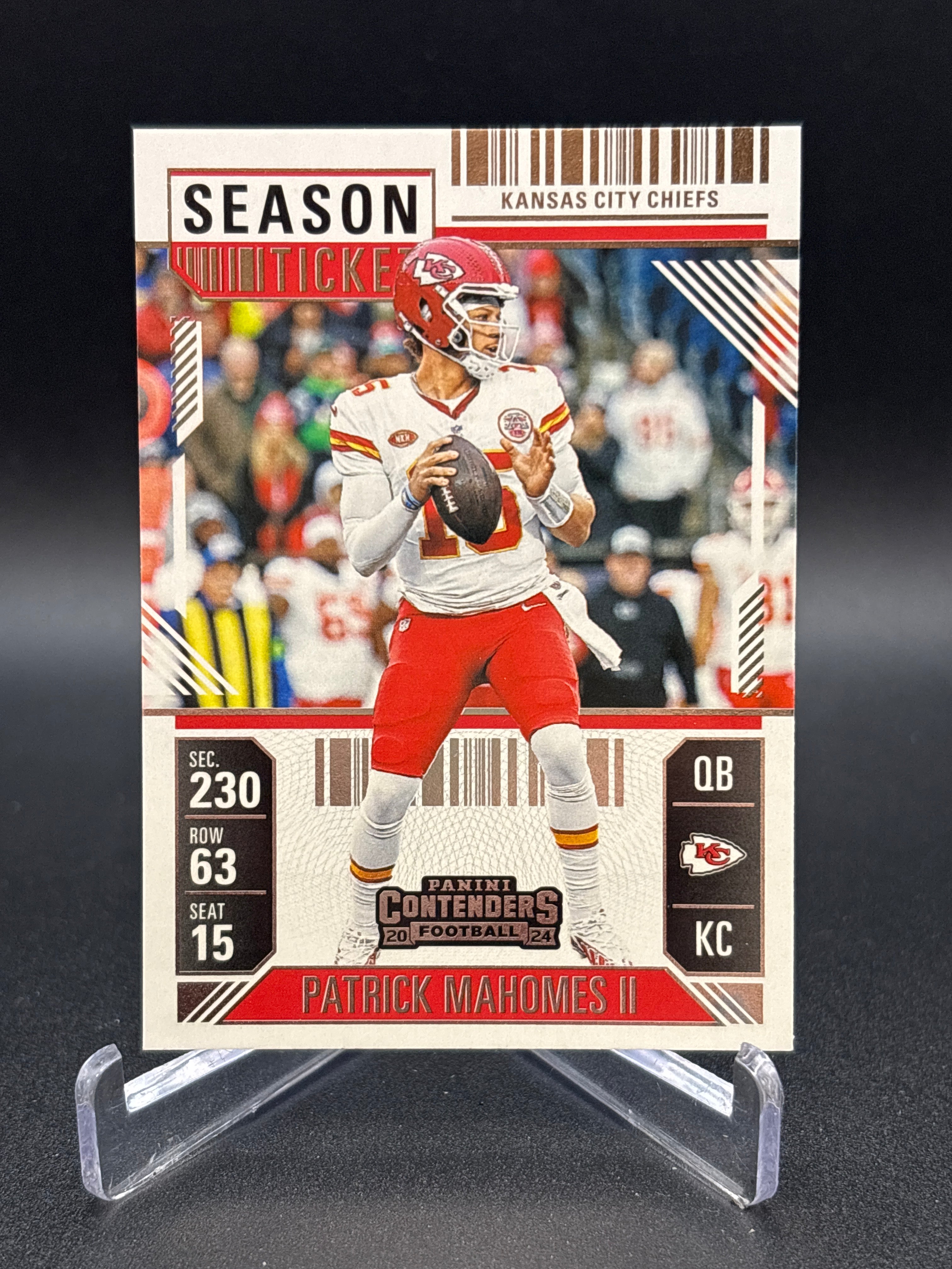 2024 Contenders #50 Patrick Mahomes II Season Ticket Chiefs Football Card