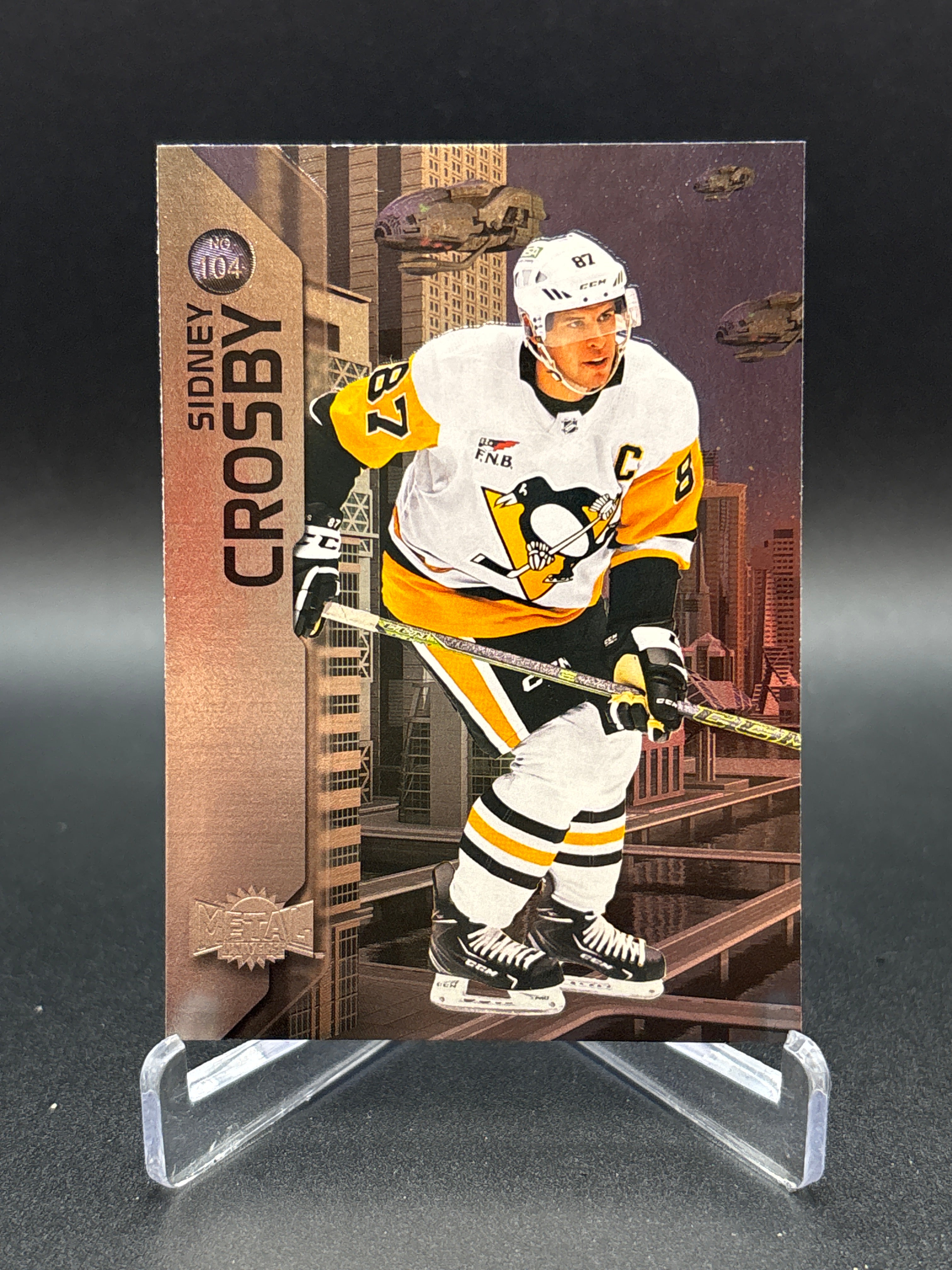 Sidney Crosby 2023-24 Skybox Metal Universe #104 Pittsburgh Penguins