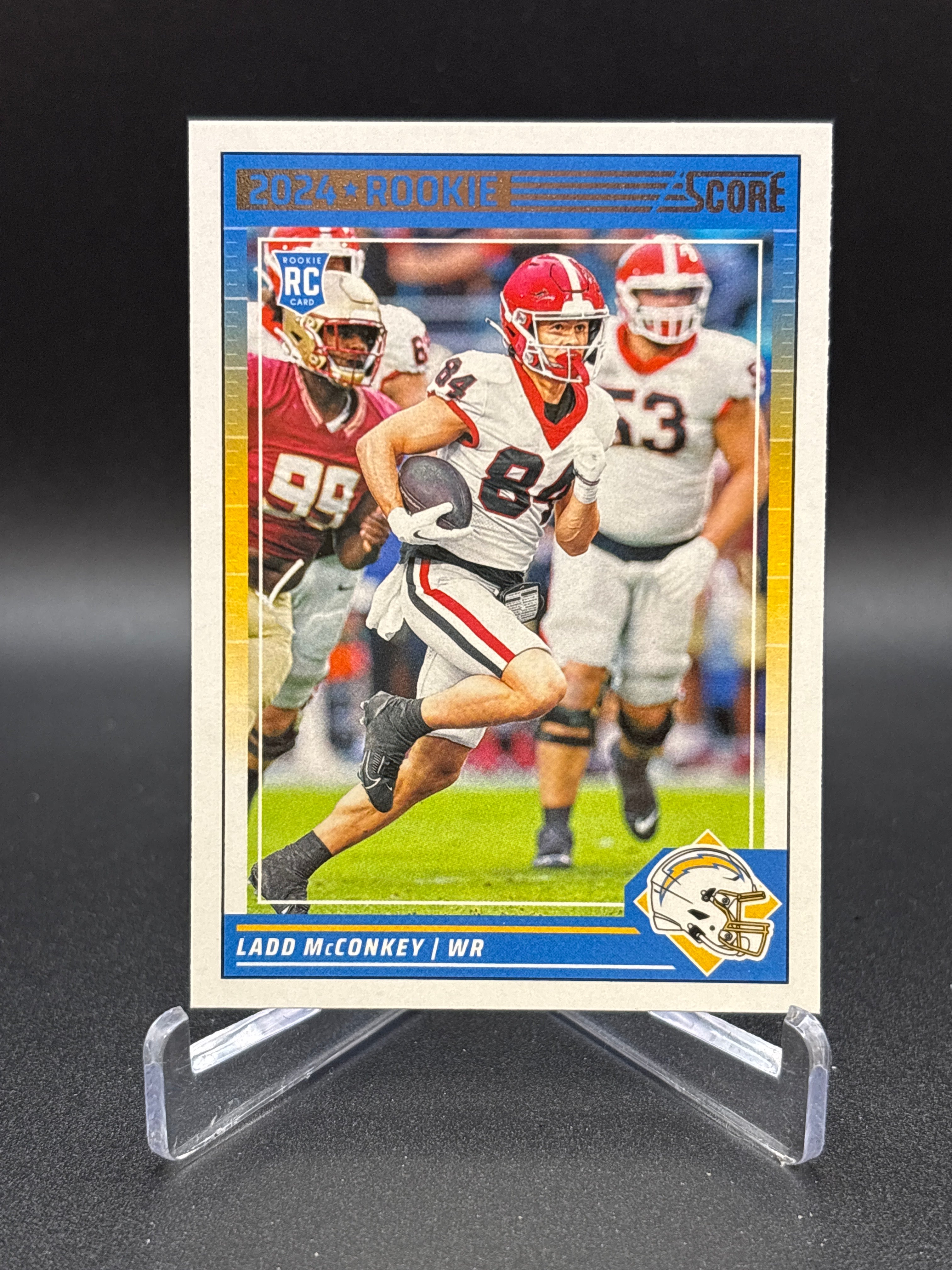 2024 Panini Score Ladd McConkey RC Rookie #328 Los Angeles Chargers