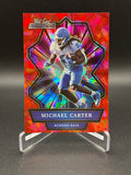 2021 Wild Card Alumination ABC-37 Michael Carter New York Jets UNC Red Parallel