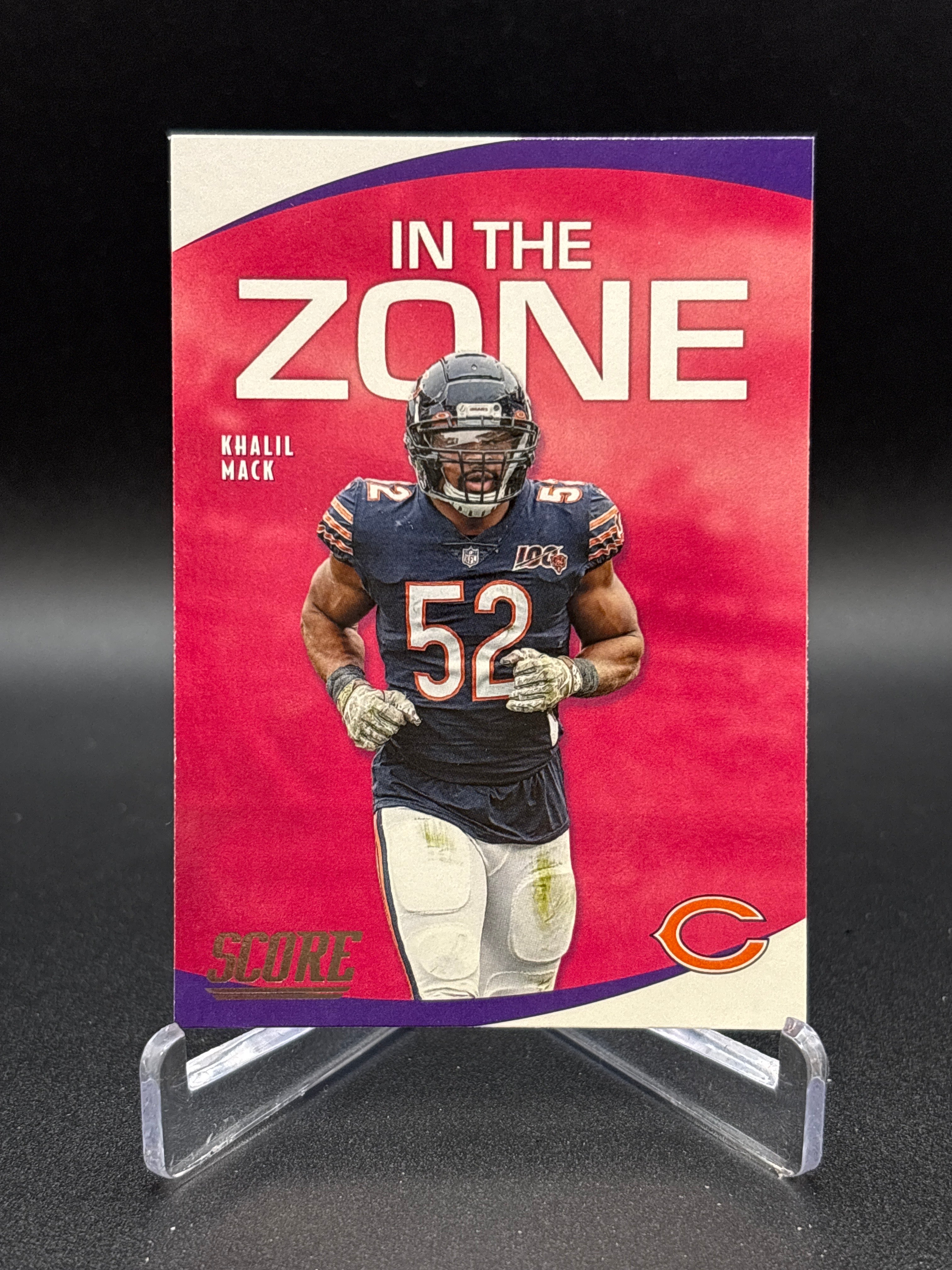 2020 Panini Score #IZ-KM In the Zone Khalil Mack Chicago Bears Football Card