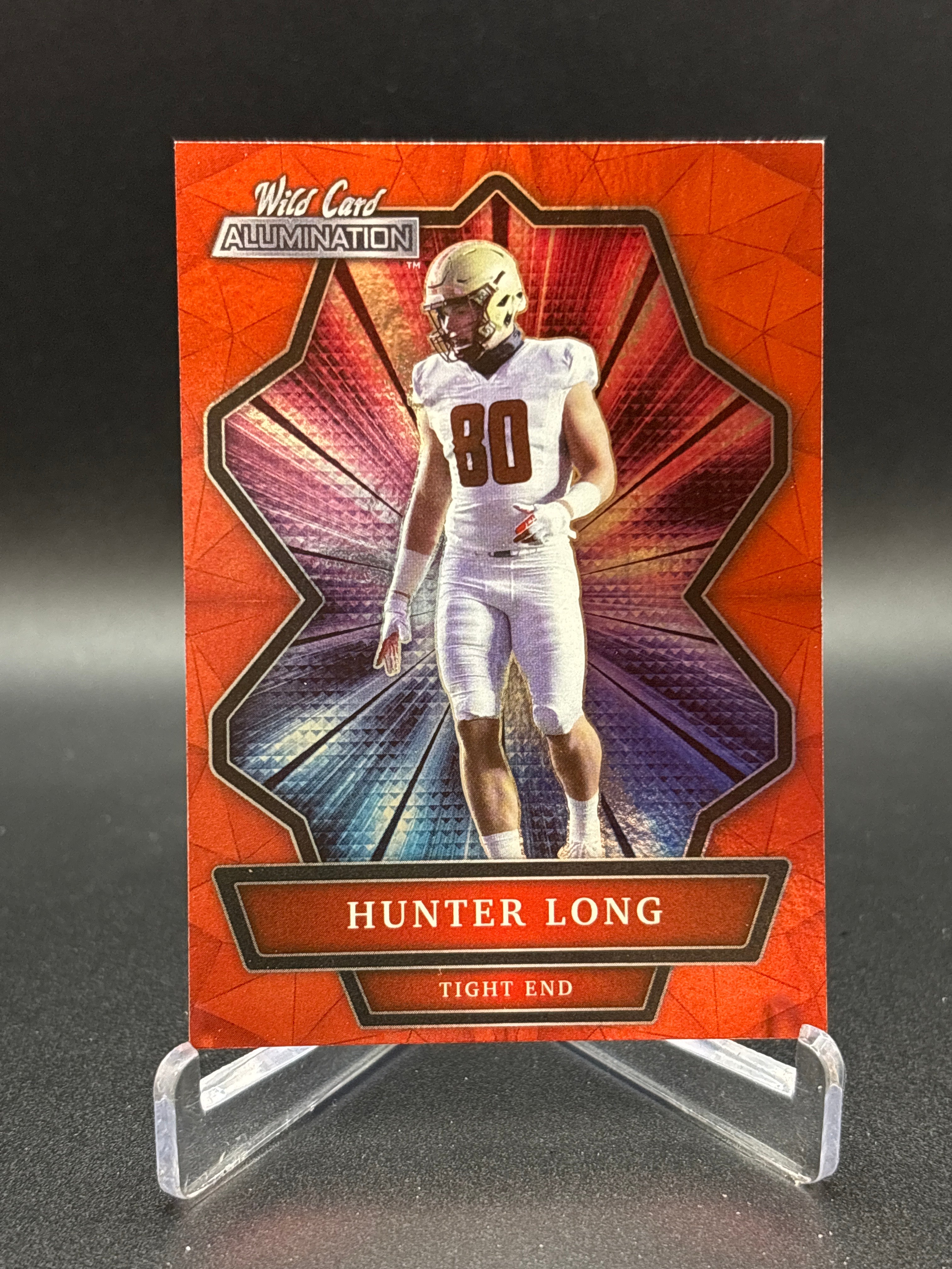 2021 Wild Card Alumination Football HUNTER LONG #ABC-30 Rookie RC Miami