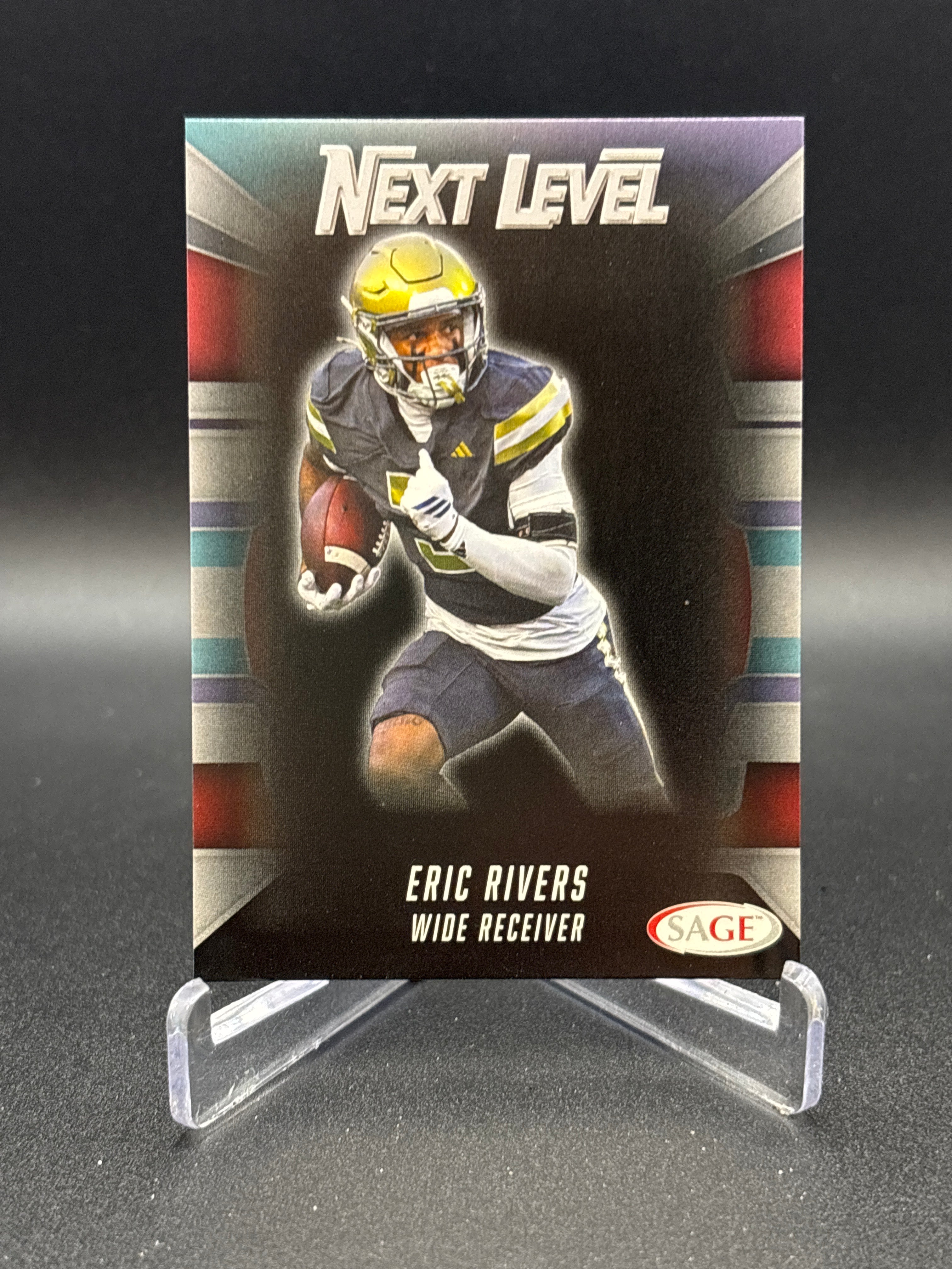 SAGE Next Level #114 Eric Rivers Georgia Tech Football Card