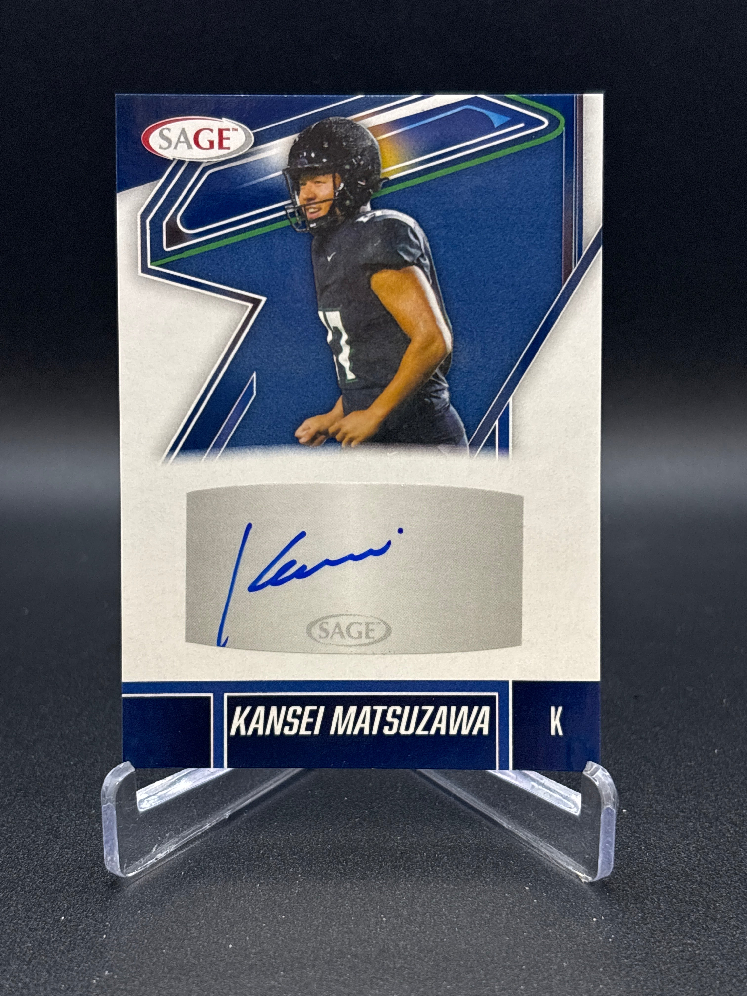 2026 Sage High Series Autographed Card of Kansei Matsuzawa - Hawaii / Raiders