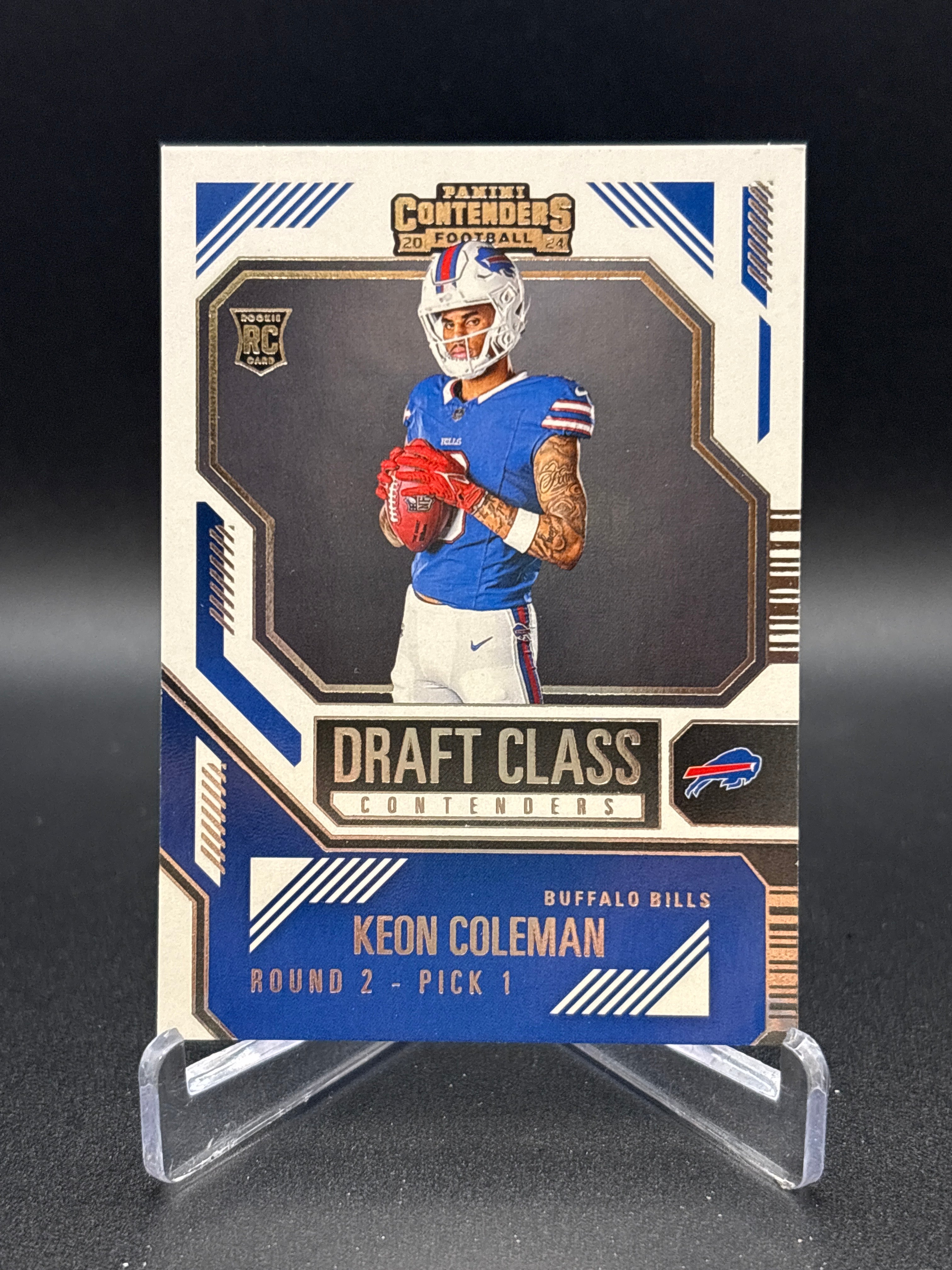2024 Contenders Football Draft Class Keon Coleman #17 Buffalo Bills RC