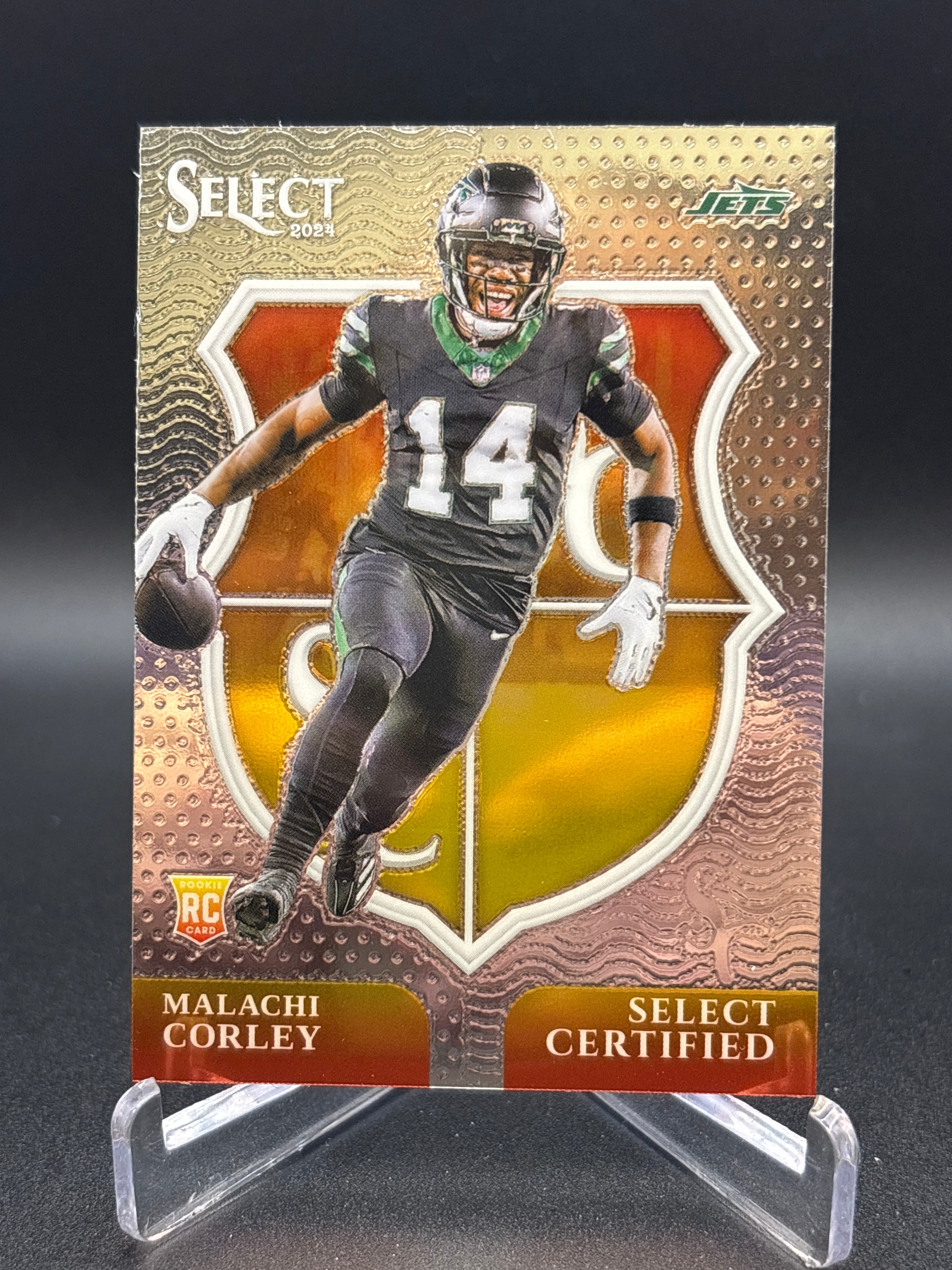 2024 Panini Select Certified Rookie Malachi Corley #24 New York Jets NFL
