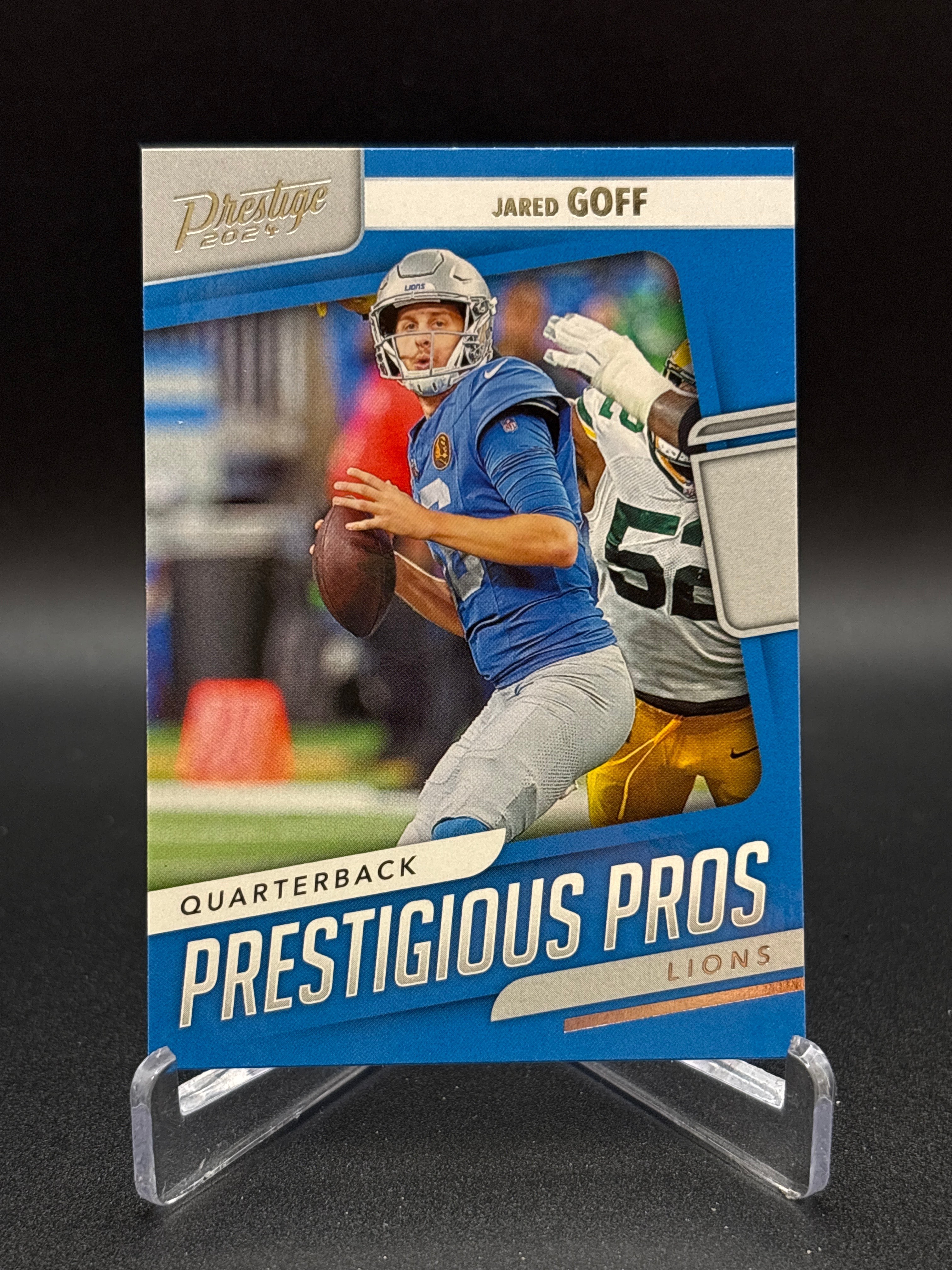 2024 Panini Prestige JARED GOFF Prestigious Pros Insert #PP-JGF Lions