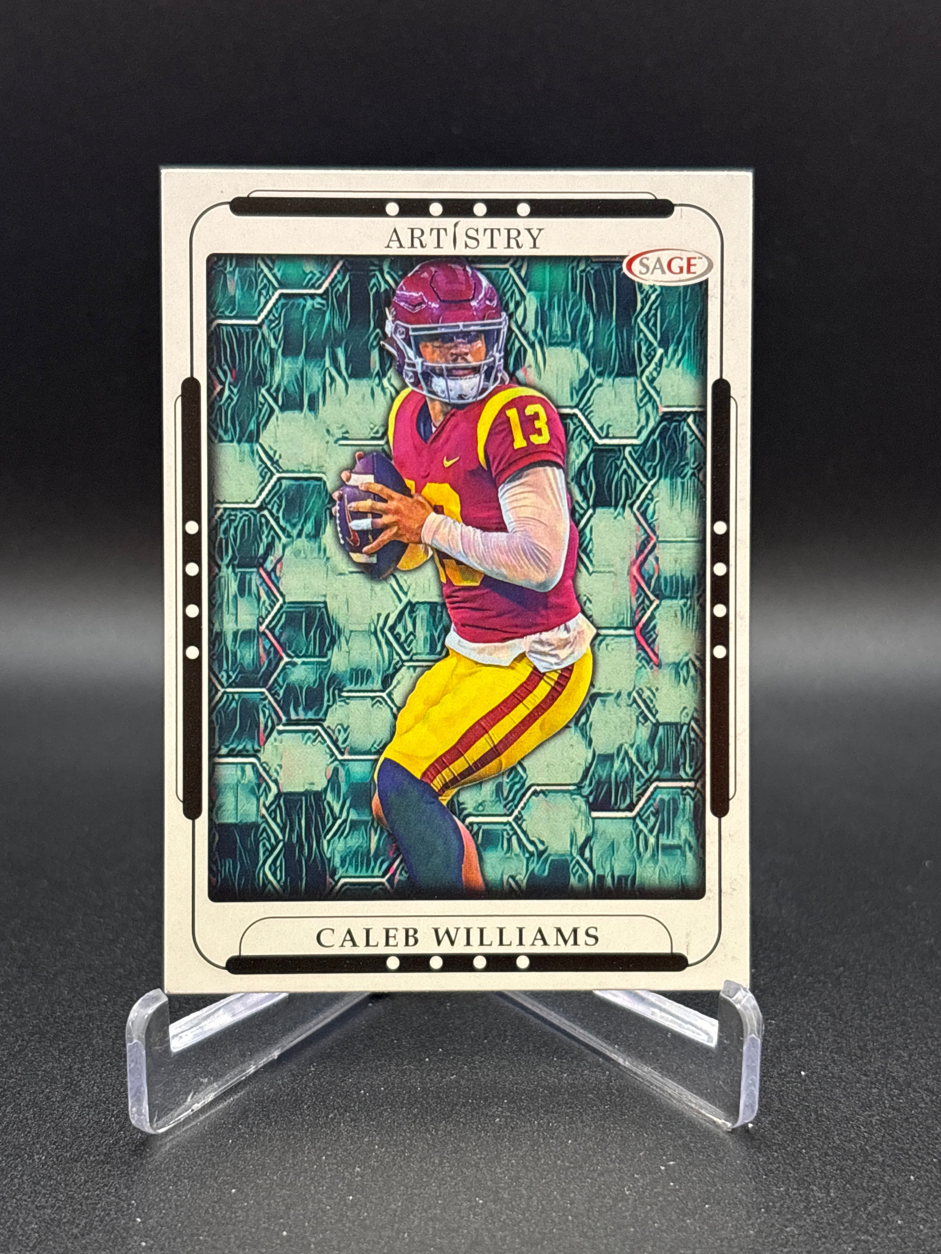 2023 SAGE Artistry Football #32 Caleb Williams - Black Parallel