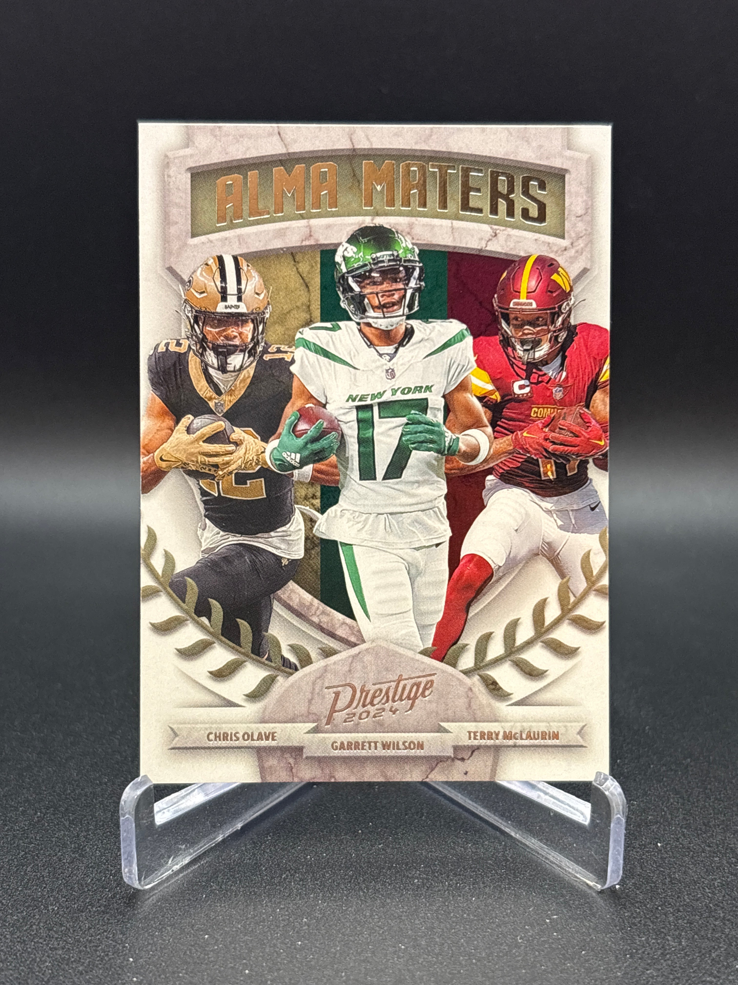 Chris Olave Garrett Wilson Terry McLaurin 2024 Panini Prestige Alma Maters