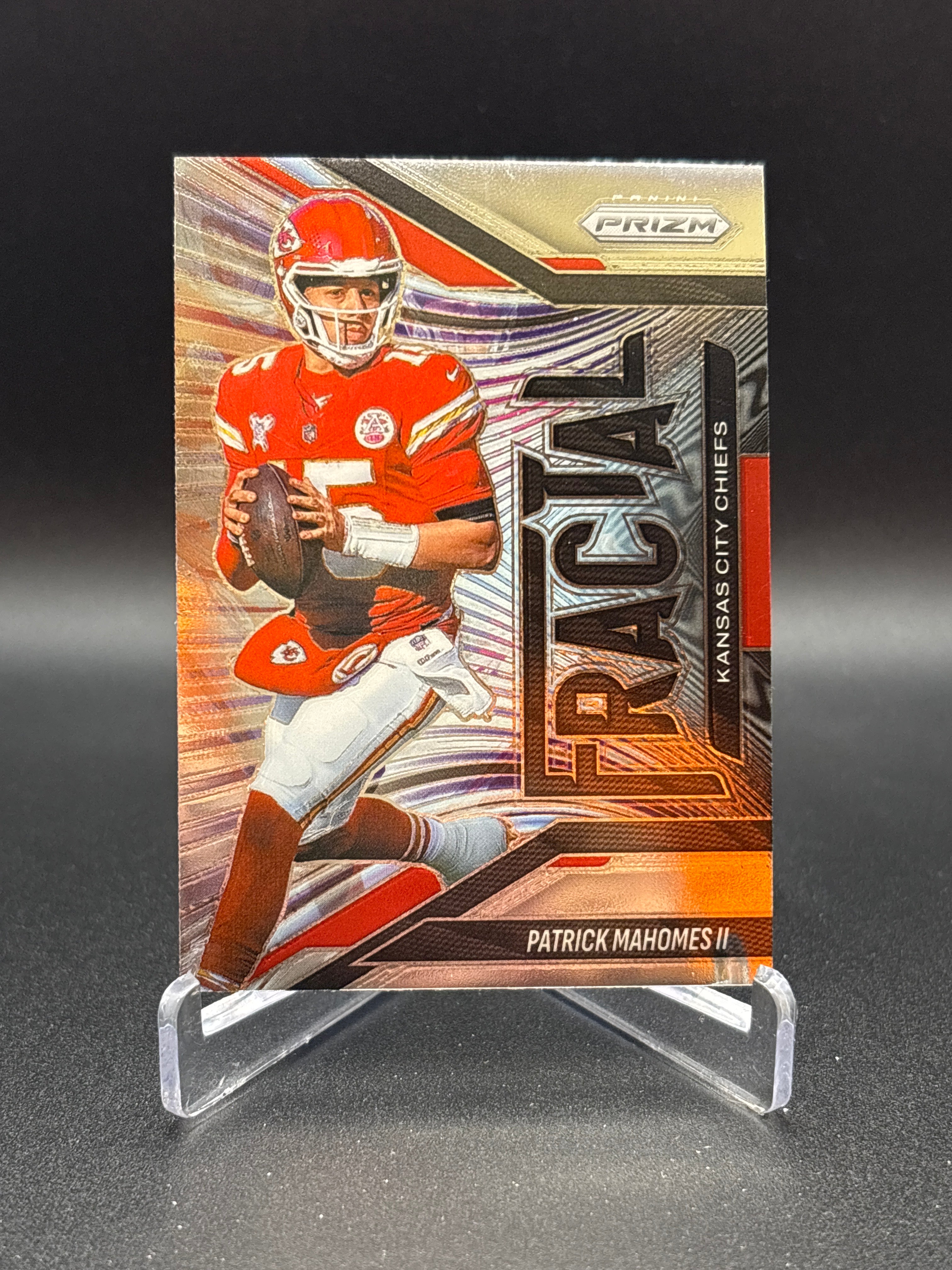 2025 Panini Prizm Fractal Patrick Mahomes II #5 Kansas City Chiefs NFL